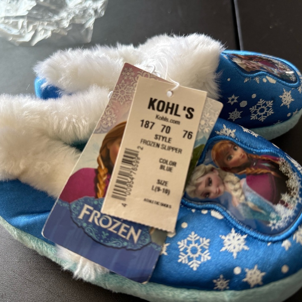 Frozen Blue Kids Slippers